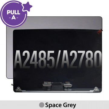 Complete LCD Display Assembly for MacBook Pro 16" A2485 (2021) / A2780 (2023) -Space Grey (PULL-A)