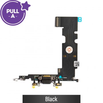 Charging Port Flex Cable for iPhone 8 Plus (PULL-A)-Black