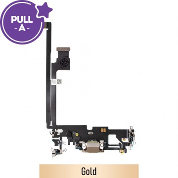 Charging Port for iPhone 12 Pro Max (PULL-A)-Gold