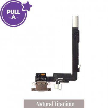 Charging Port for iPhone 16 Pro Max (PULL-A)-Natural Titanium