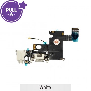 Charging Port Flex Cable for iPhone 6 (PULL-A)-White