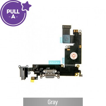 Charging Port Flex Cable for iPhone 6 Plus (PULL-A)-Gray