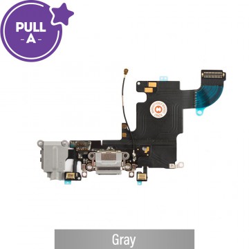 Charging Port Flex Cable for iPhone 6S (PULL-A)-Gray