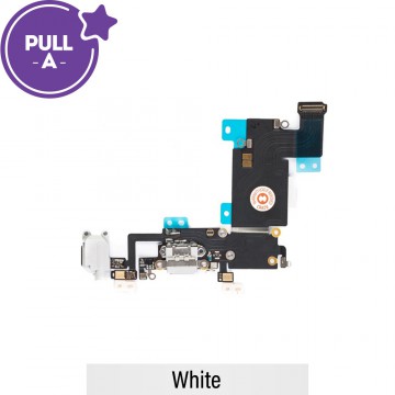 Charging Port Flex Cable for iPhone 6S Plus (PULL-A)-White