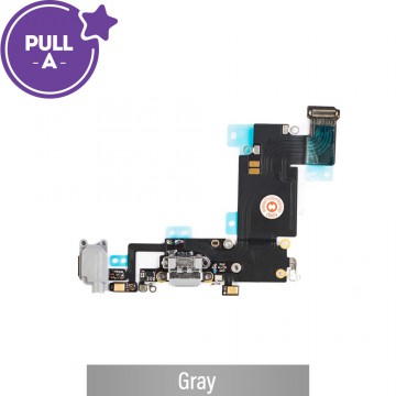 Charging Port Flex Cable for iPhone 6S Plus (PULL-A)-Gray