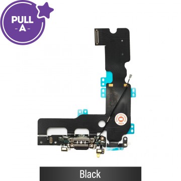 Charging Port Flex Cable for iPhone 7 Plus (PULL-A)-Black