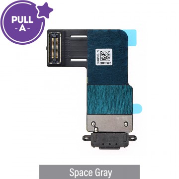 Charging Port with Flex Cable for iPad Air 11 (2024) (PULL-A)-Space Gray