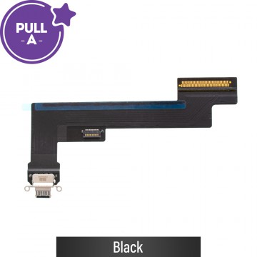 Charging Port with Flex Cable for iPad Air (2020) (Wi-Fi) (PULL-A)-Black