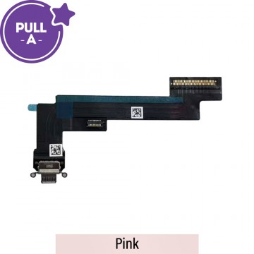 Charging Port with Flex Cable for iPad Air (2022) (Wi-Fi) (PULL-A)-Pink