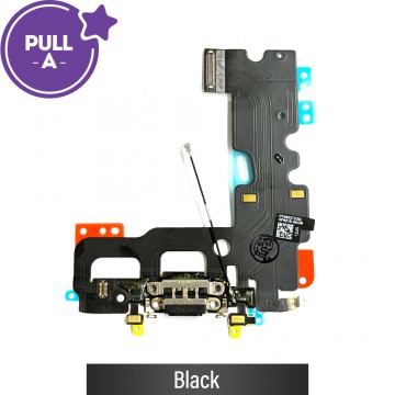 Charging Port Flex Cable for iPhone 7 (PULL-A)-Black