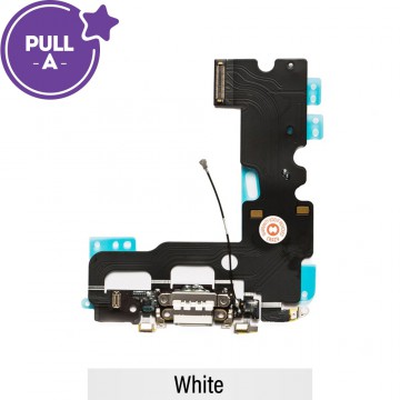 Charging Port Flex Cable for iPhone 7 (PULL-A)-White