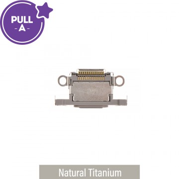 Charging Port Connector for iPhone 15 Pro / 15 Pro Max-Natural Titanium (PULL-A)