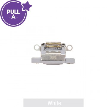 Charging Port Connector for iPhone 16 / 16 Plus-White (PULL-A)
