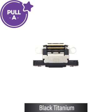 Charging Port Connector for iPhone 16 Pro / 16 Pro Max-Black Titanium (PULL-A)