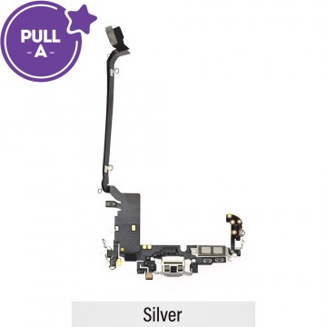 Charging Port for iPhone 17 Pro Max (Chinese Version) (PULL-A)-Silver 
