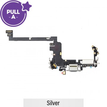 Charging Port for iPhone 17 Pro (Chinese Version) (PULL-A)-Silver 