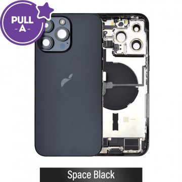 Rear Housing with Full Set Parts for iPhone 14 Pro Max-Space Black (PULL-A)