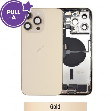 Rear Housing with Full Set Parts for iPhone 14 Pro Max-Gold (PULL-A)