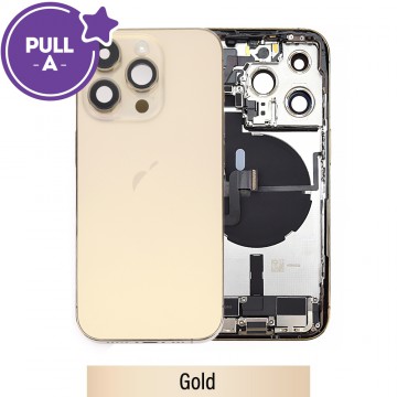 Rear Housing with Full Set Parts for iPhone 14 Pro-Gold (PULL-A)
