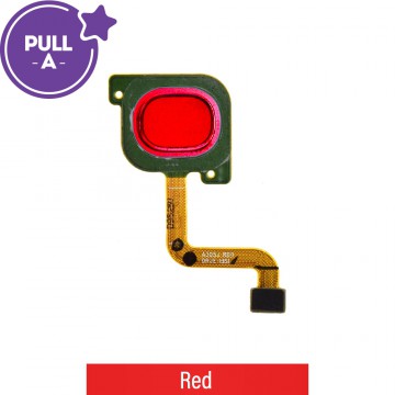 Fingerprint Reader with Flex Cable for Samsung Galaxy A30 A305 (Japanese Version) (PULL-A)-Red