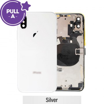 Rear Housing with Small Parts for iPhone X (PULL-A)-Silver