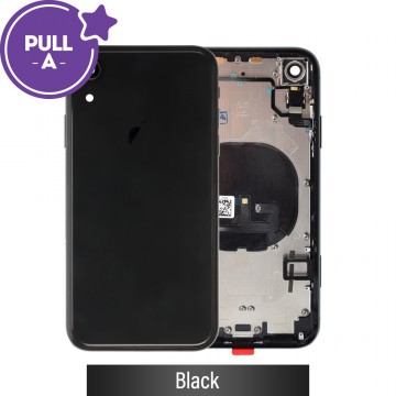 Rear Housing with Small Parts for iPhone XR (PULL-A)-Black