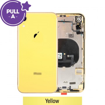 Rear Housing with Small Parts for iPhone XR (PULL-A)-Yellow
