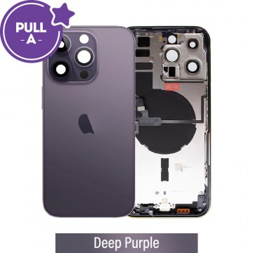 Rear Housing with Small Parts for iPhone 14 Pro (PULL-A)-Deep Purple