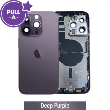 Rear Housing with Small Parts for iPhone 14 Pro Max (PULL-A)-Deep Purple
