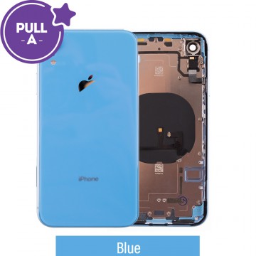 Rear Housing with Small Parts for iPhone XR (PULL-A)-Blue
