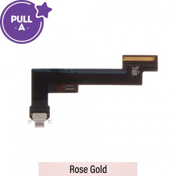 Charging Port with Flex Cable for iPad Air (2020) (Wi-Fi) (PULL-A)-Rose Gold