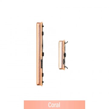 Power & Volume Button Set for Samsung Galaxy A40 A405F-Coral