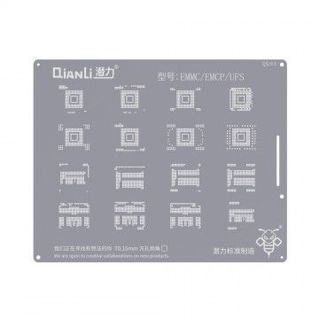 QianLi Bumblebee BGA Reballing Stencil (QS163) for EMMC / EMCP / UFS