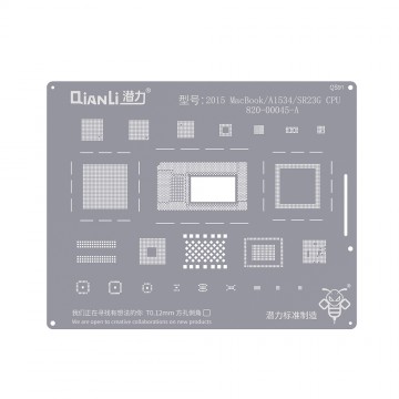 QianLi Bumblebee BGA Reballing Stencil (QS91) for 2015 MacBook / A1534 / SR23G CPU 820-00045-A