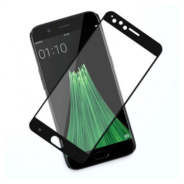3D Full Coverage Tempered Glass Screen Protector for OPPO R11 (Black)