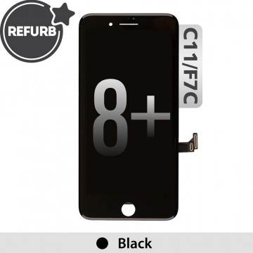 REFURB LCD Assembly for iPhone 8 Plus Screen Replacement (Toshiba, C11 F7C)-Black