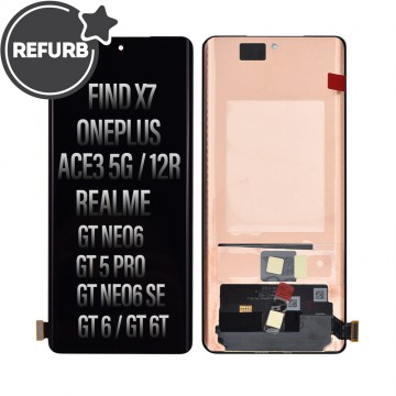 REFURB LCD Screen Digitizer Replacement for OPPO Find X7 / One Plus 12R 5G / ACE 3 5G / Realme GT 5 Pro / GT Neo6 SE / GT 6 / GT 6T / GT Neo6
