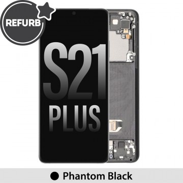 REFURB OLED Screen Replacement Digitizer With Frame For Samsung Galaxy S21 Plus 5G G996-Phantom Black