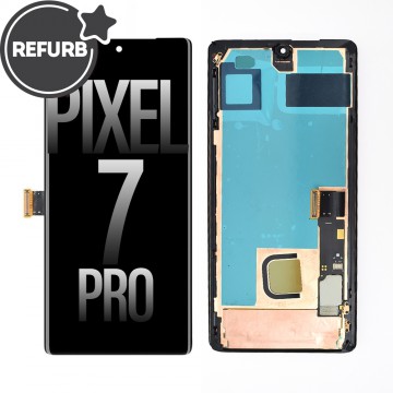 REFURB OLED Screen Digitizer Replacement with Bezel Frame for Google Pixel 7 Pro