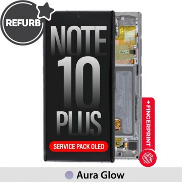 Samsung Galaxy Note 10 Plus OLED Screen Replacement Digitizer with Frame (Refurbished)-Aura Glow