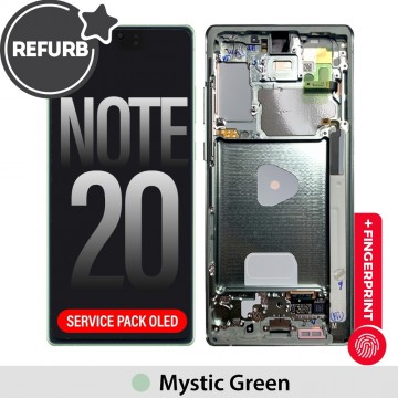 REFURB OLED Screen Replacement for Samsung Galaxy Note 20 N980F -Mystic Green