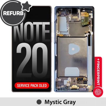 REFURB OLED Screen Replacement With Frame For Samsung Galaxy Note 20 N980F-Mystic Gray