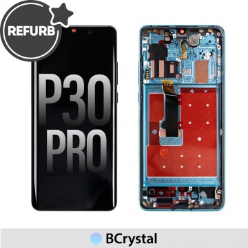 REFURB LCD Screen Digitizer Replacement with Frame for Huawei P30 Pro-Breathing Crystal