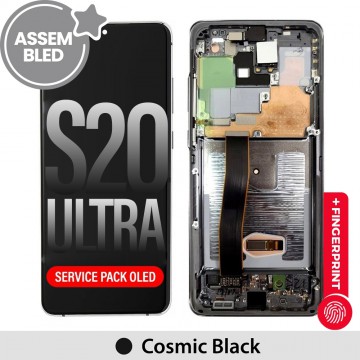  ASSEMBLED OLED Screen Replacement for Samsung Galaxy S20 Ultra G988B-Cosmic Black