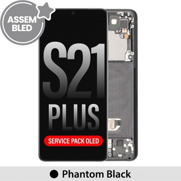 ASSEMBLED OLED Screen Replacement with Frame for Samsung Galaxy S21 Plus 5G G996-Phantom Black