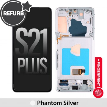 REFURB OLED Screen Replacement with Frame for Samsung Galaxy S21 Plus 5G G996-Phantom Silver