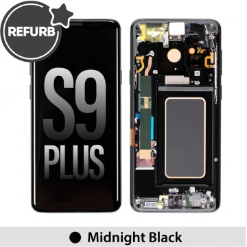 REFURB OLED Screen Replacement with Frame for Samsung Galaxy S9 Plus G965F-Midnight Black