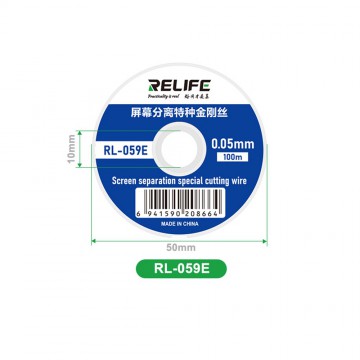 RELIFE RL-059E 100M 0.05MM Special High Hardness Cutting Wire for Touch LCD Screen Separating