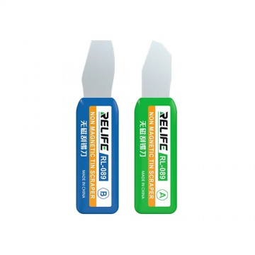 RELIFE RL-089 Multi-slope Non-magnetic Tin Scraper Set for Motherboard / CPU / IC