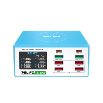 RELIFE RL-309A Digital 8-Port Charger 100W